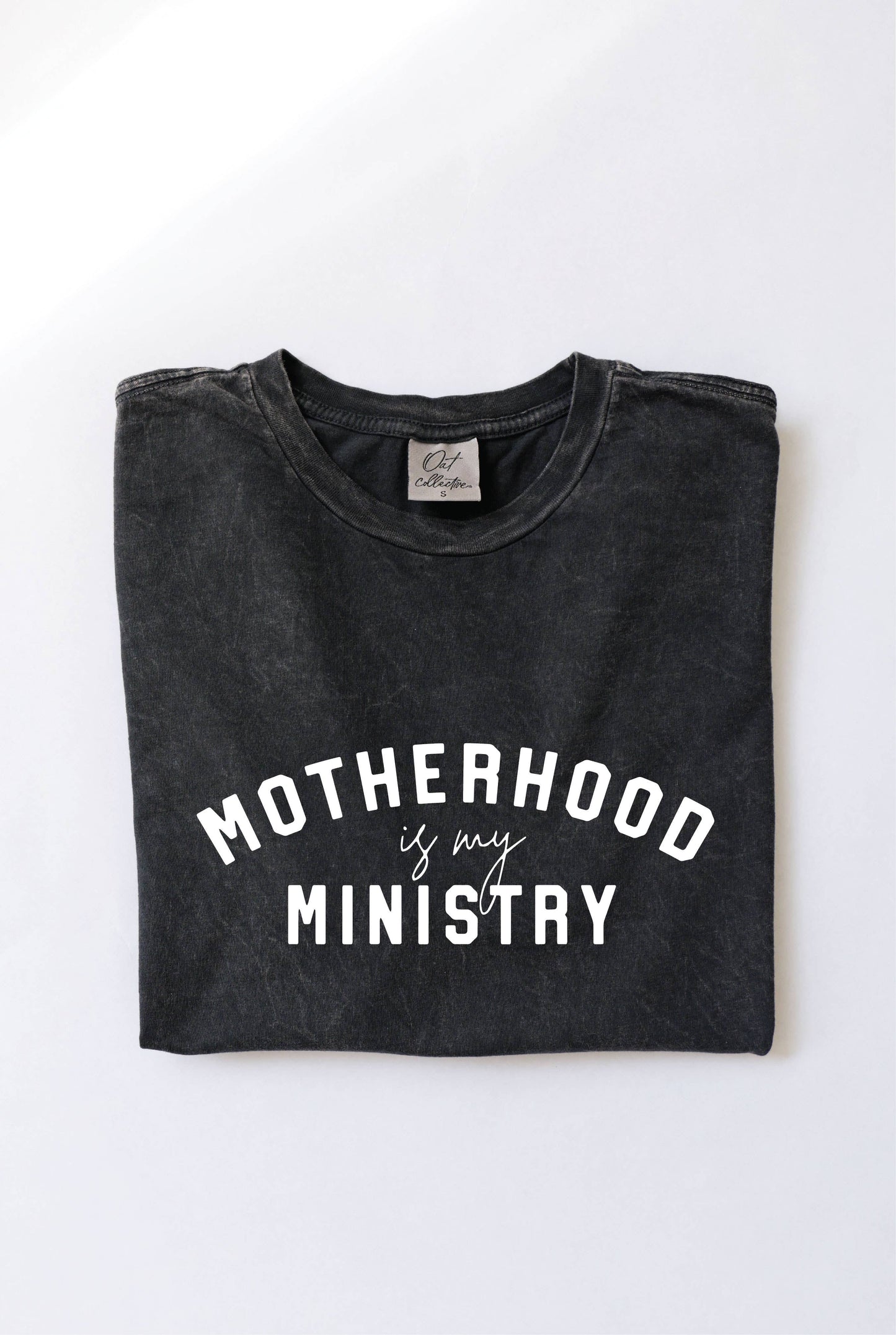 Motherhood is my Ministry Mineral Graphic Tee