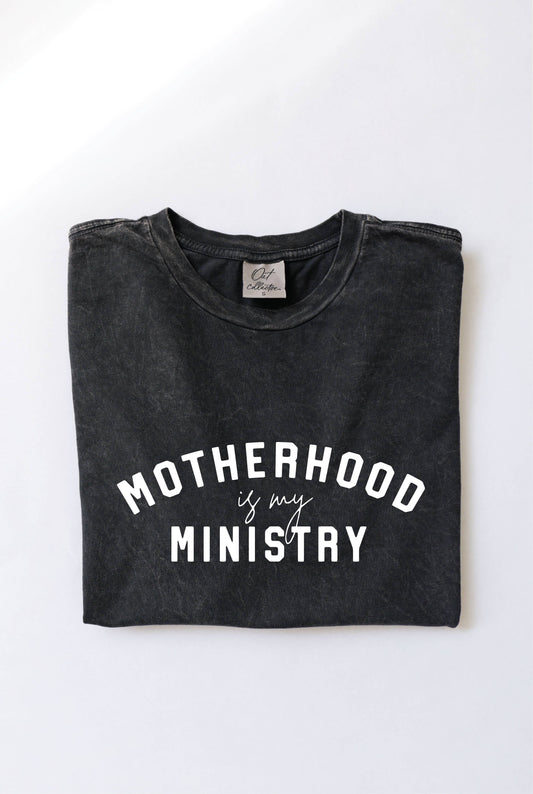 Motherhood is my Ministry Mineral Graphic Tee