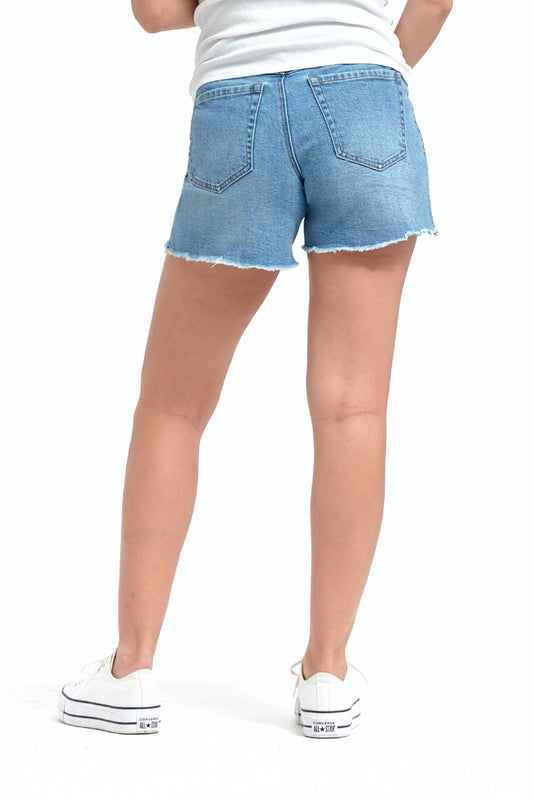 5" Maternity Dad Jean Shorts w/ Bellyband