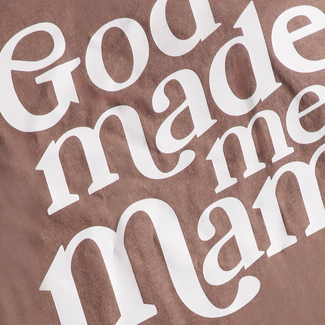 GOD MADE ME A MAMA Garment-Dyed Heavy T-Shirt